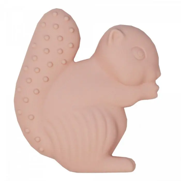 Oh, Poppy! Ekortnet Hazel biteleke silikon Powder Pink 1 stk