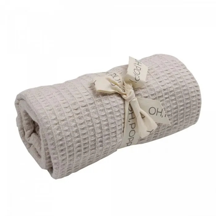 Oh, Poppy! Mira vaffelteppe Linen Beige 1 stk