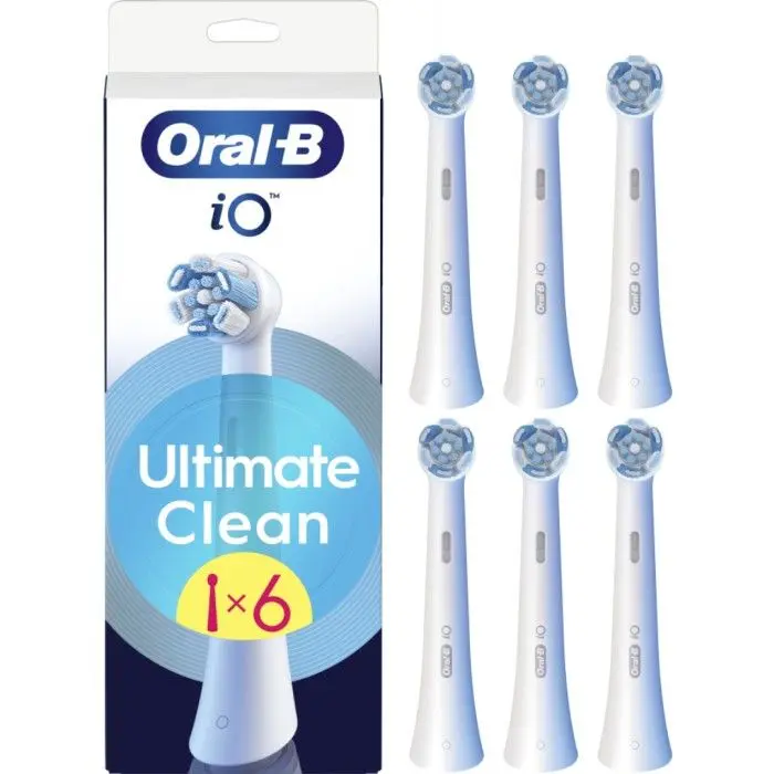 Oral-B iO Ultimate Clean børstehoder Hvit 6 stk