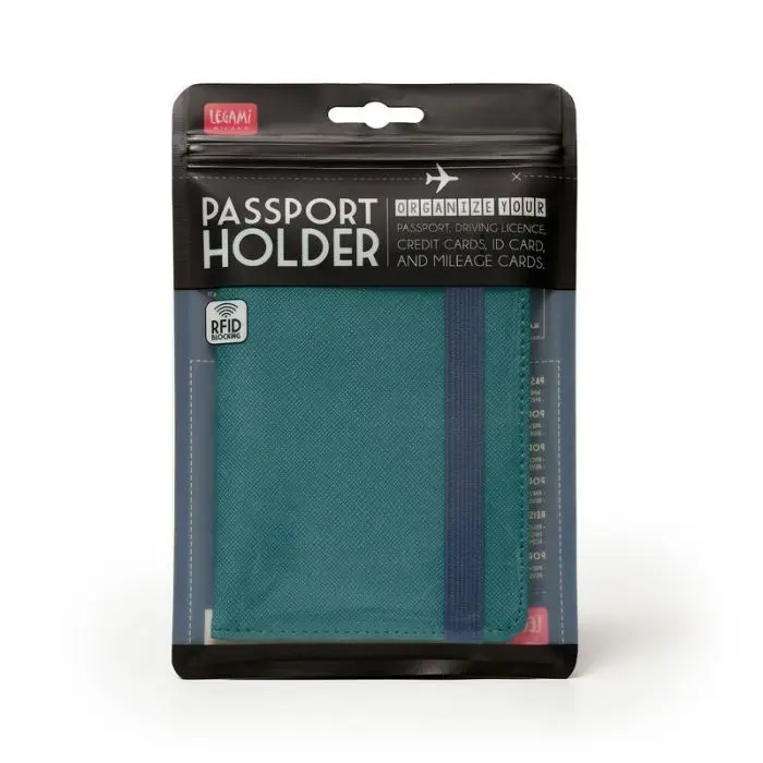 Legami Passholder RFID, Petrol 1 stk