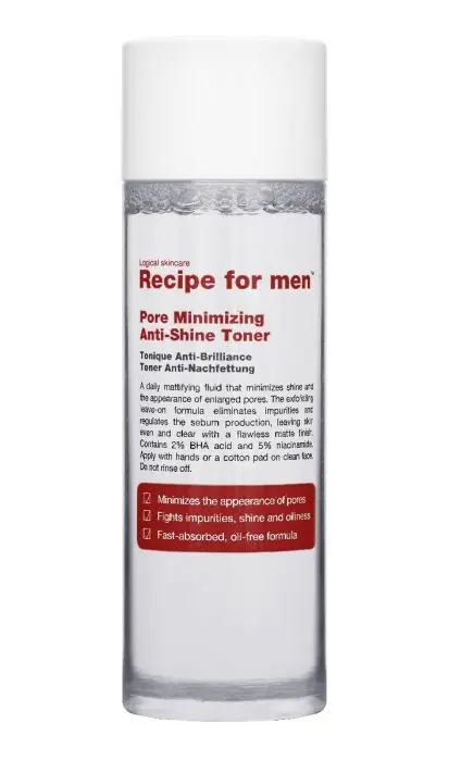 Recipe for men Pore Minimizing Anti-Shine Toner 100 ml
