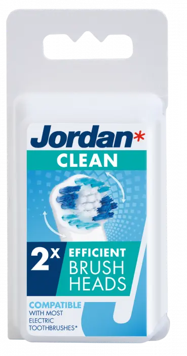 Jordan Clean refill tannbørstehoder 2 stk