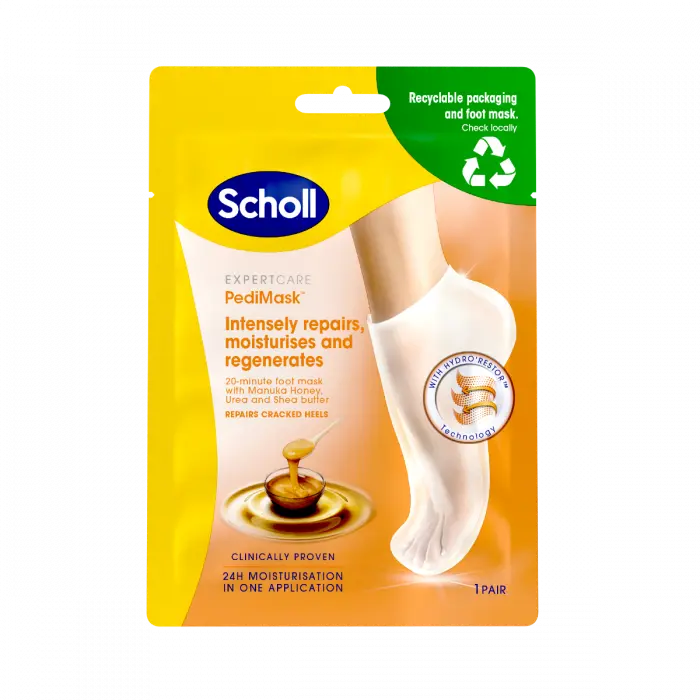 Scholl PediMask Manuka Honey Fotmaske 1 par