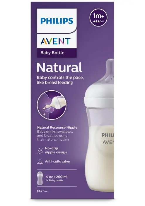 Phillips Avent Baby Bottle Natural Response 1 mnd+ 260 ml