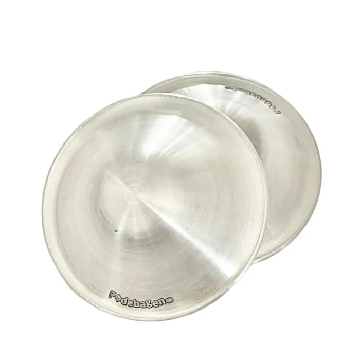 Fødebagen SilverCups m/silikonringer L/XL 1 par