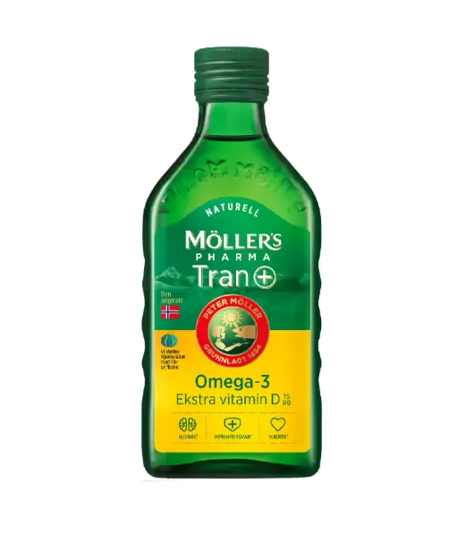 Möllers Pharma Tran D+ naturell smak 250 ml
