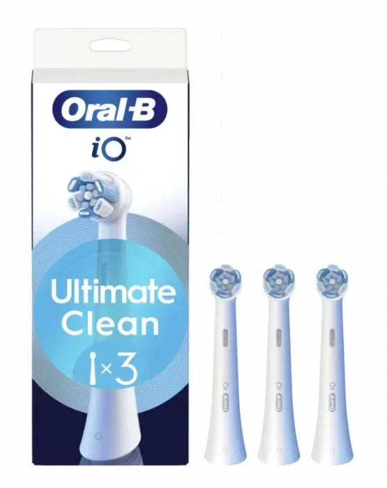 Oral-B iO Ultimate Clean børstehoder Hvit 3 stk