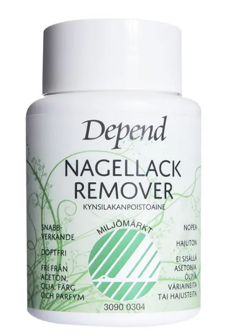 Depend dip-in neglelakkfjerner svanen 75 ml