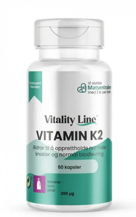 Vitality Line Vitamin K2 60 kapsler