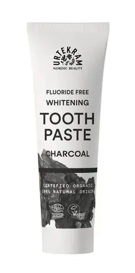 Urtekram Fluoride Free Whitening Tooth Paste Charcoal 75ml