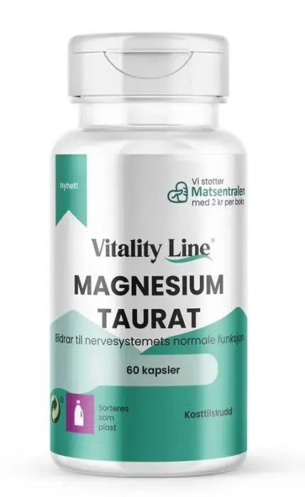 Vitality Line Magnesium Taurat 60 kapsler