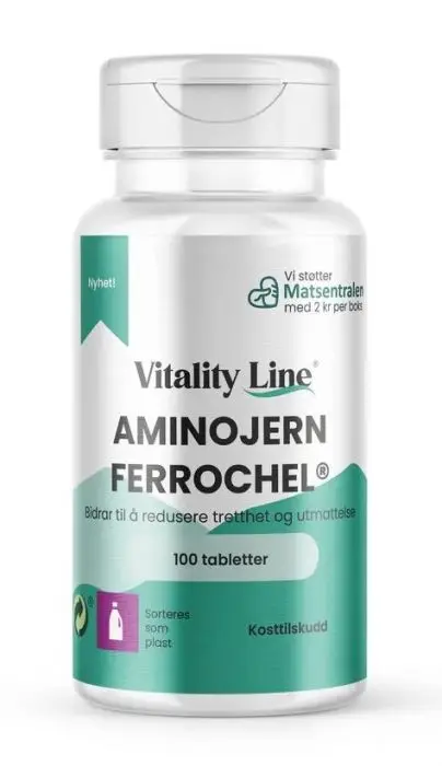 Vitality Line Aminojern Ferrochel 100 tabletter