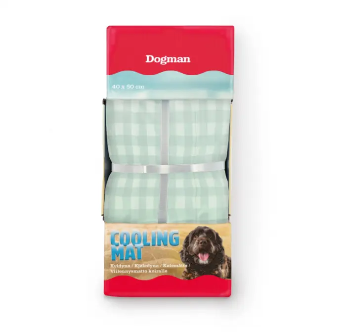 Dogman kjølematte rutet turkis M 50 x 90 cm 1 stk