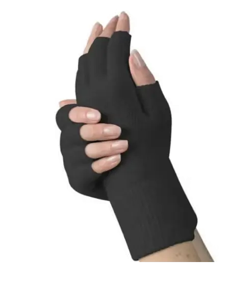 Medima halvfinger vanter sort one size 1 par