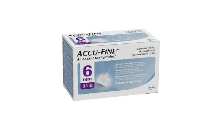 Accu-fine pen needle 31 G 6 mm 100 STK