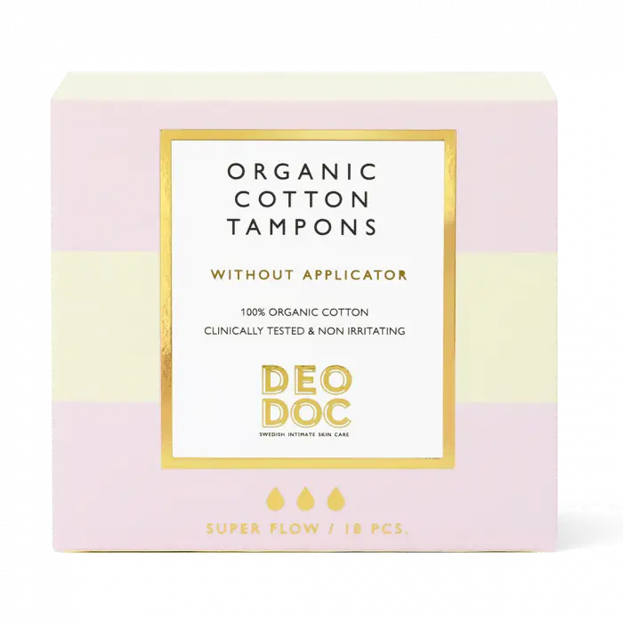 DeoDoc tampong super flow utan applikator 18 stk