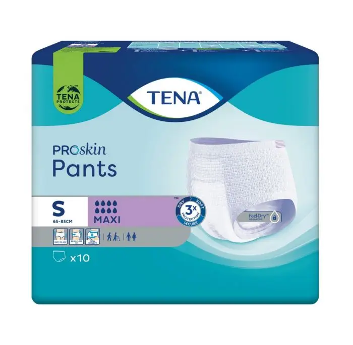 Tena Proskin Pants Maxi str S buksebleie 10 stk