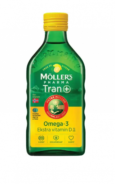 Möllers Pharma Tran D+ sitronsmak 250 ml