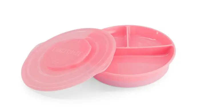 Twistshake Delt Tallerken 6+m Rosa
