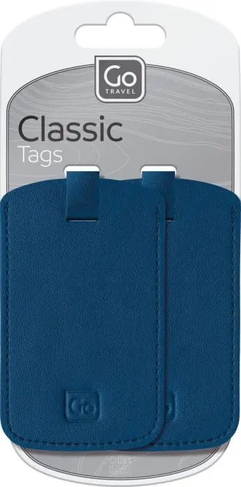 GO Travel Classic bagasjetags blå 2 stk