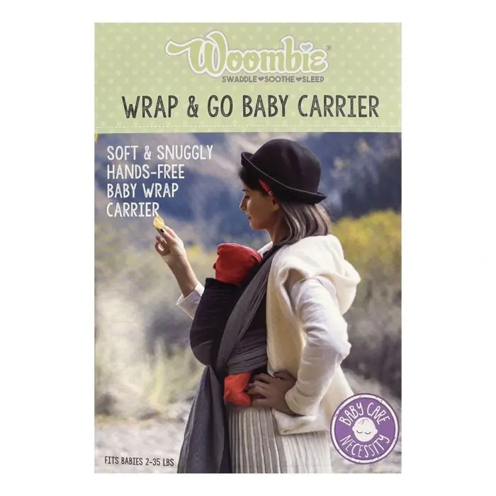 Woombie Wrap&Go bæresjal mørk blå 1 stk