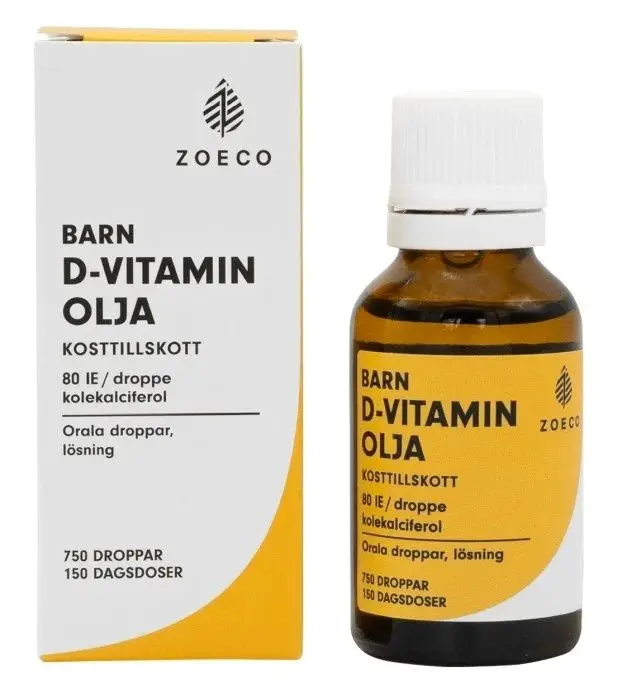 Zoeco D-vitamin olje orale dråper oppløsning 80 IE/dråpe 25 ml