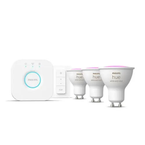 Startsett: 3 stk. smarte GU10-spotlights + Hue Dimmer switch
