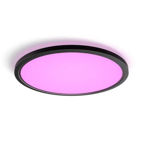 Tento rundt WCA LED-takpanel, 54,2 cm svart