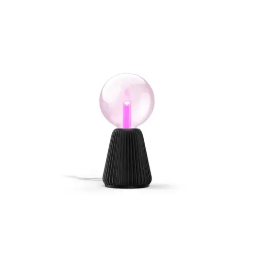 Lightguide stor globe + cone bordlampe (svart)