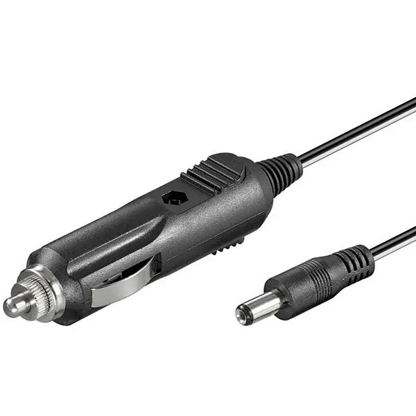 Goobay 12V strømforsyning til bil (fast plugg 5,5mm)