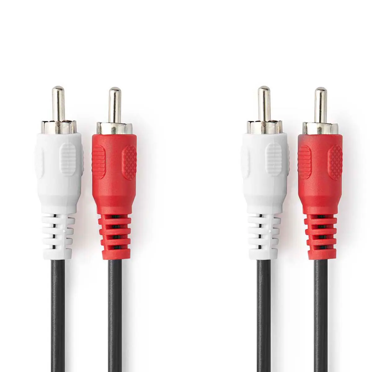 Nedis Phono Kabel &ndash; 5m (2x RCA hann til 2x RCA hann)