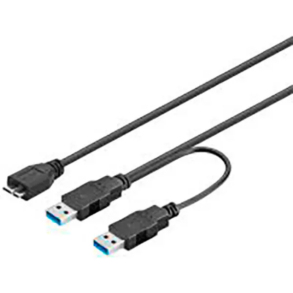 Goobay Micro USB 3.0 Y-kabel - 0,3 m
