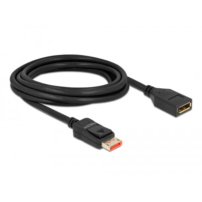 DeLock DisplayPort forlengelseskabel - 3m (hann/hunn)
