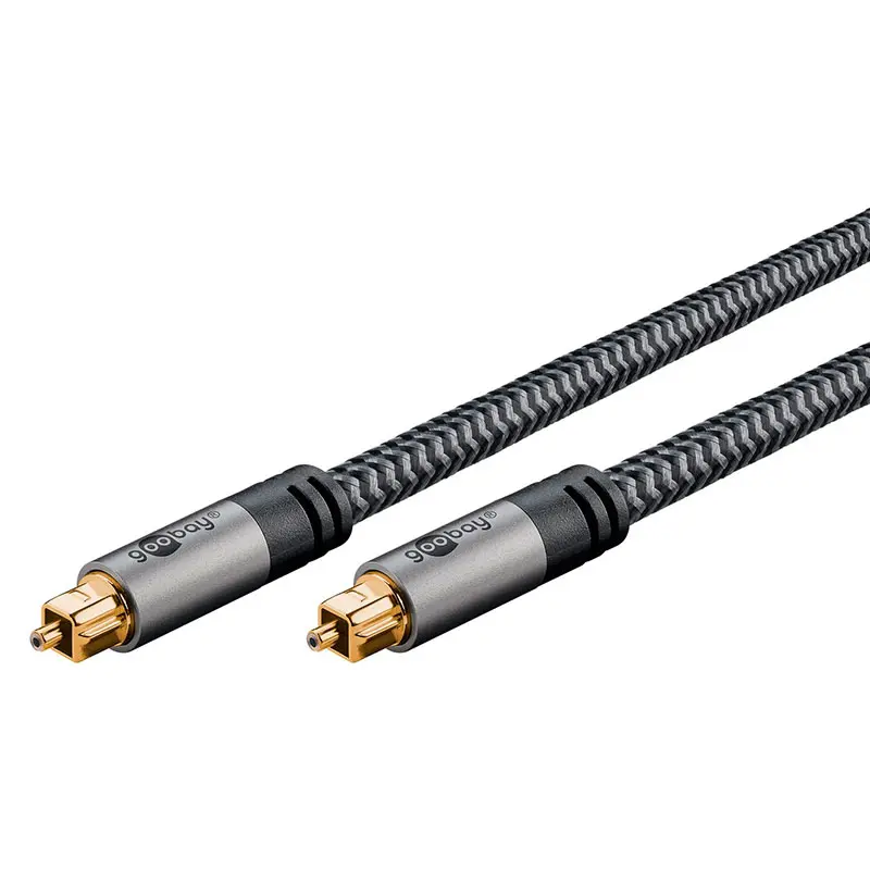 Goobay Toslink Kabel - 3m (Toslink/Toslink) Sharkskin Grå