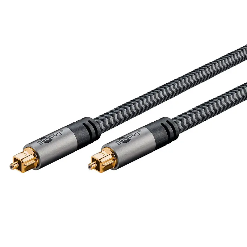Goobay Toslink kabel 5m (Toslink/Toslink) Sharkskin grå