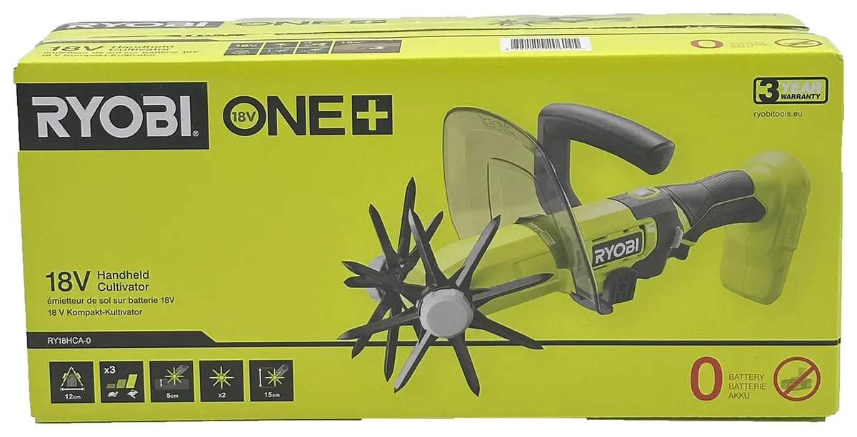 Ryobi RY18HCA-0 ONE+ Håndholdt Jordfreser uten batteri (18V)