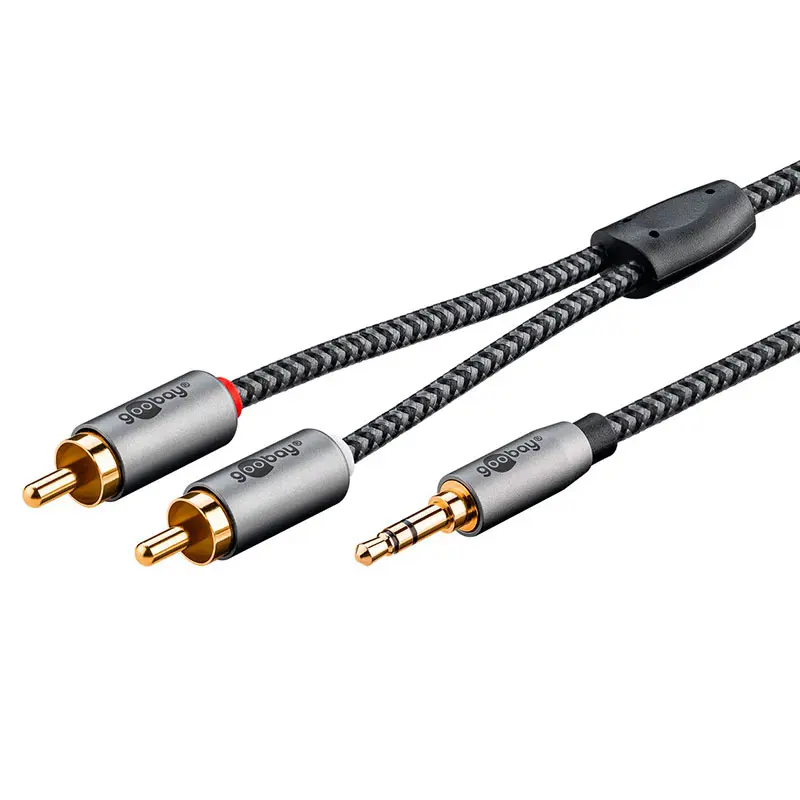 Goobay Minijack til RCA-kabel - 3m (3,5mm til 2x RCA)
