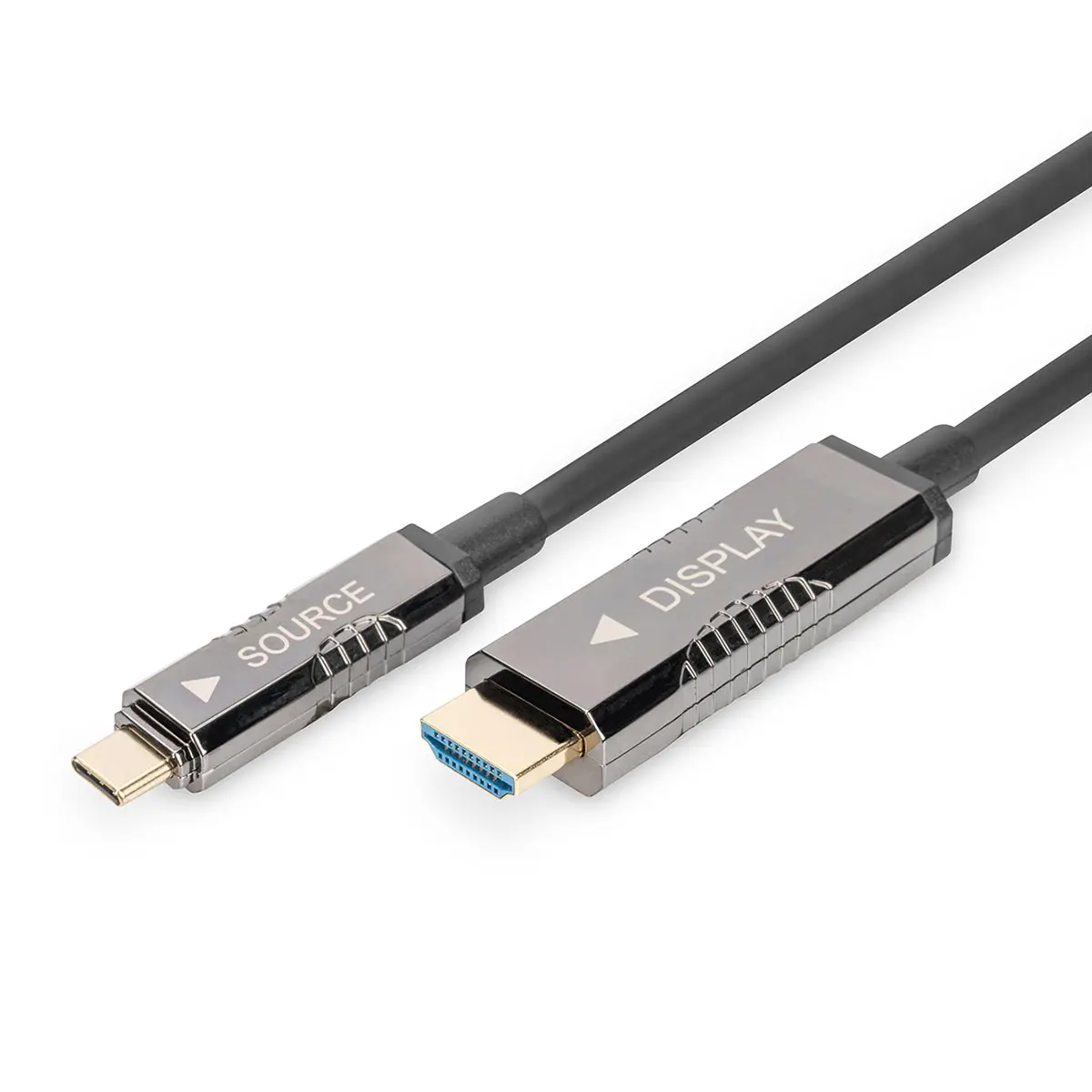DIGITUS HDMI AOC adapterkabel 20m (USB-C hann til HDMI hann)