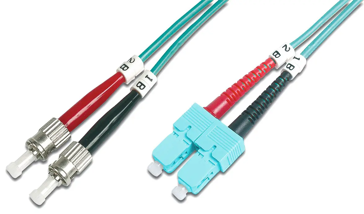 DIGITUS Fiberkabel OM3, ST til SC, 50/125&micro;m, 2m