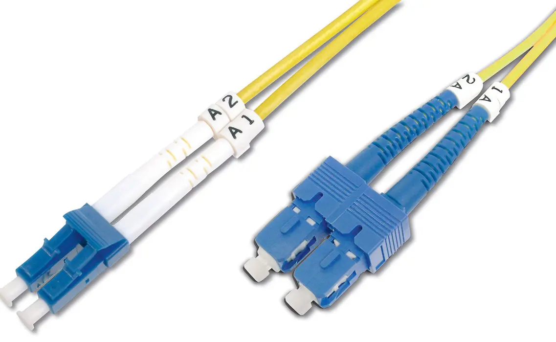 DIGITUS Fiberkabel - OS2 LC/SC, singlemode, 09/125 &micro;m, 1 meter
