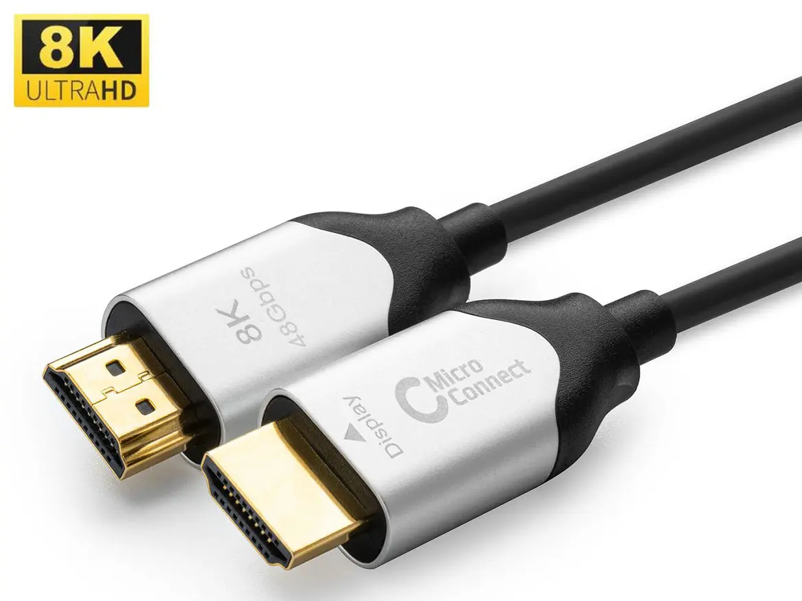 MicroConnect Premium Optisk Fiber HDMI 2.1 Kabel - 8K@60Hz, 48Gbps - 10m