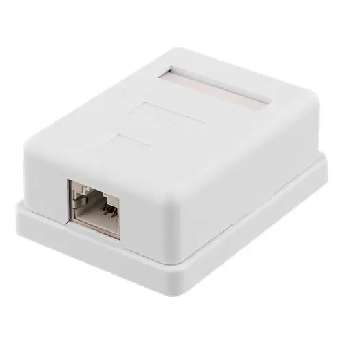 Deltaco Nettverksuttak Cat6a FTP (RJ45) 1-portal