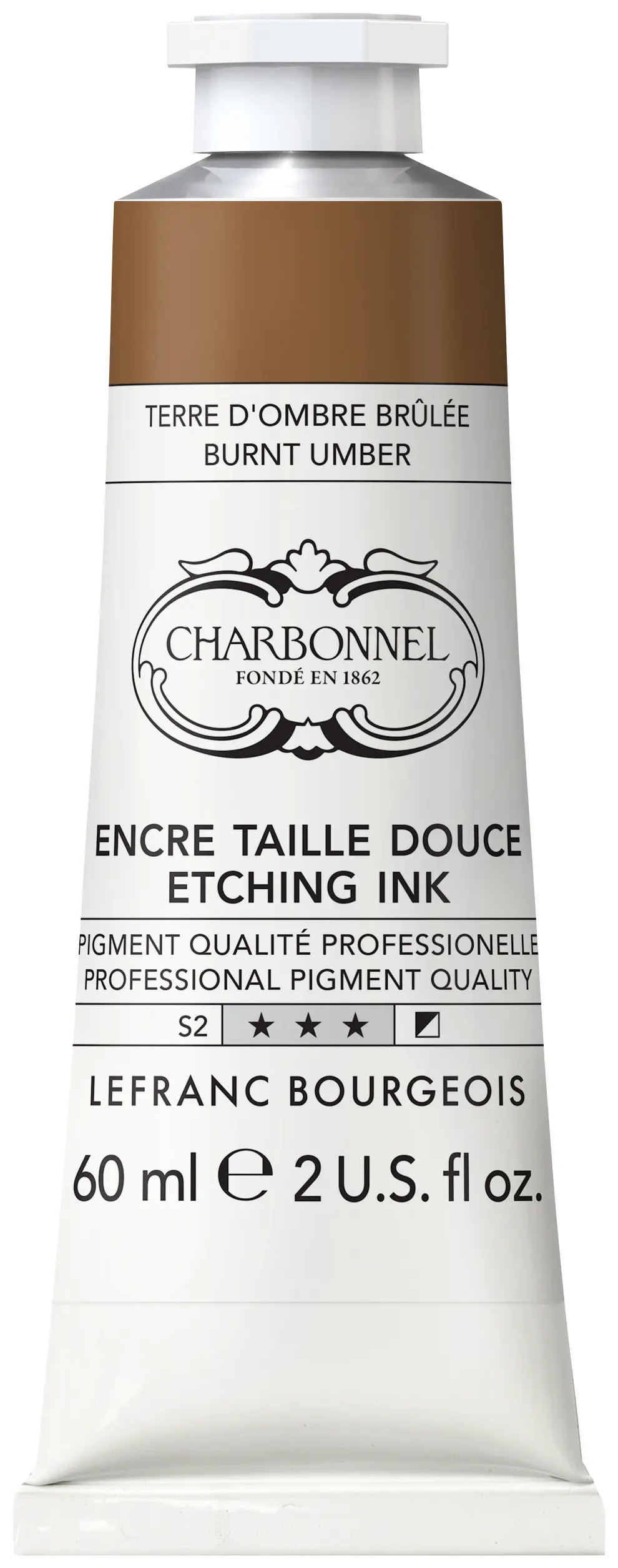 LB Charbonnel Charbo Etching Ink Trykksverte - 60ml - Burnt Umber/477