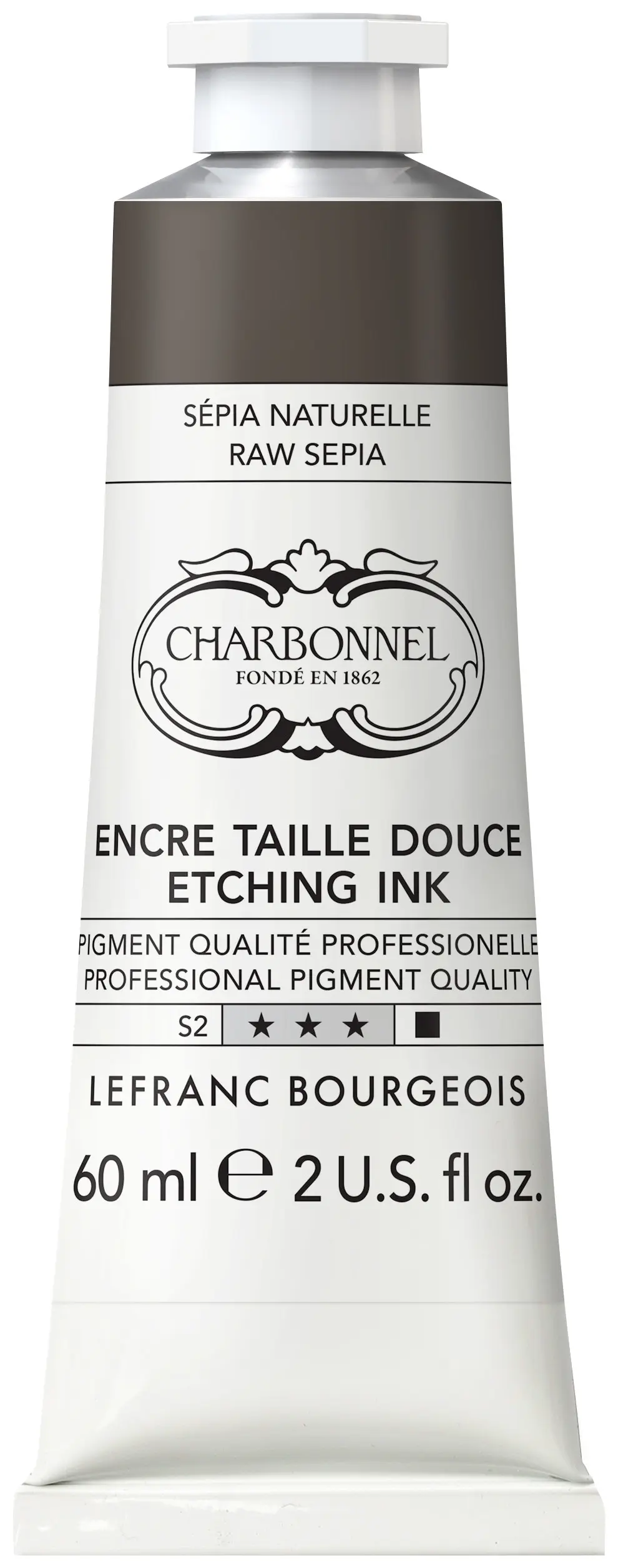 LB Charbonnel Etsetrykk Blekk - 60ml - Raw Sepia /121