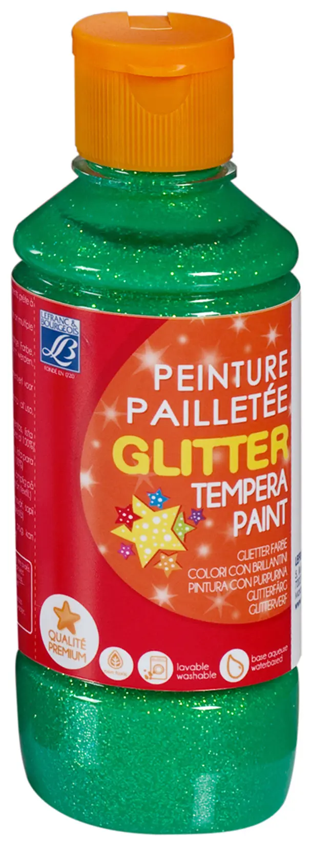 LB Education Glittermaling - 250ml - Sjøgrønn