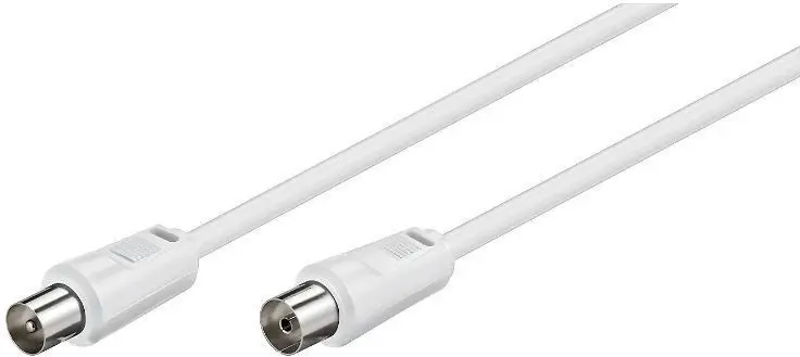 Fujtech koaksial antennekabel – hvit – 3m