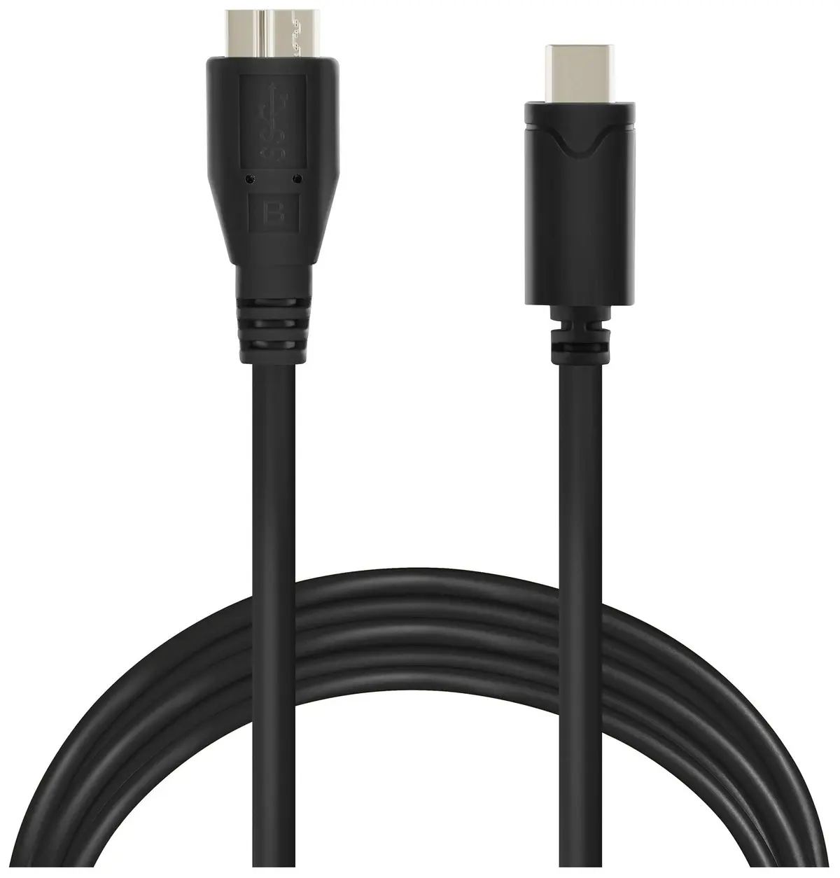 Fujtech USB-C 3.0 til Micro-B kabel - Svart - 1m