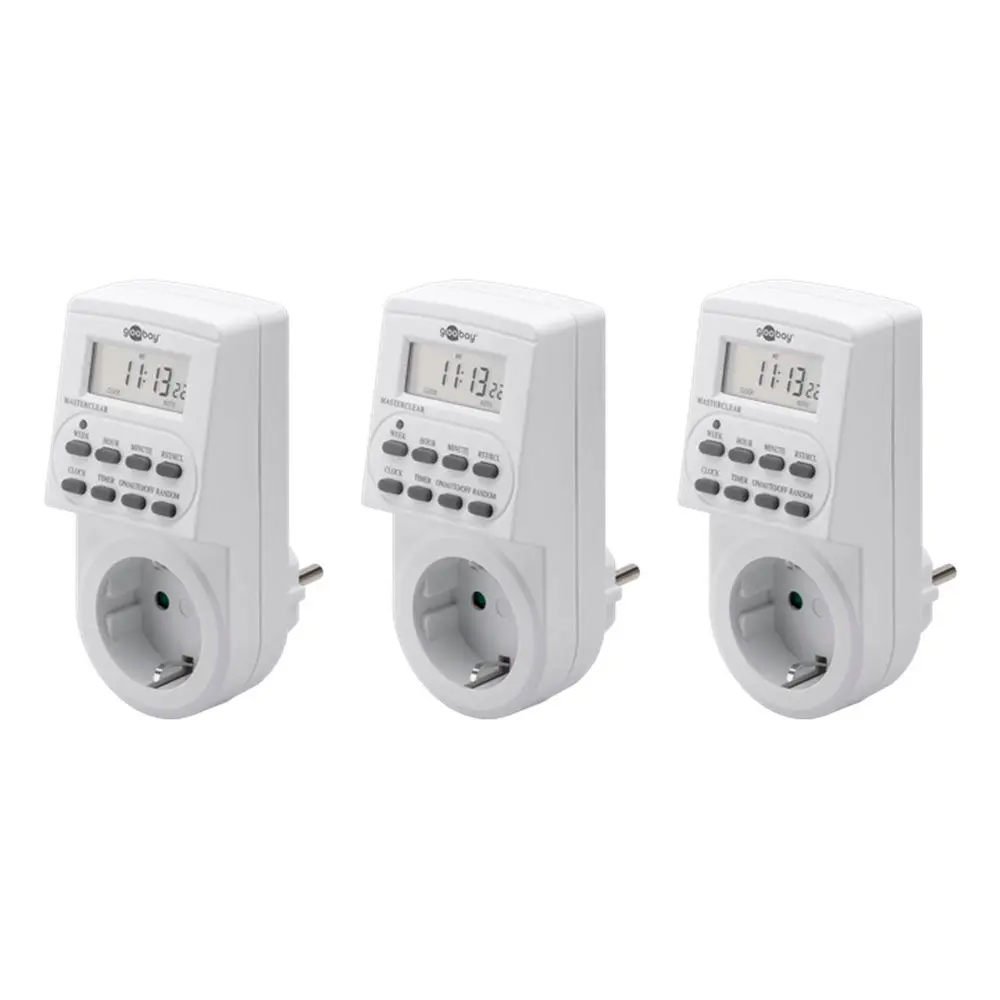Goobay Digitalt tidsur med display - 3 pk.