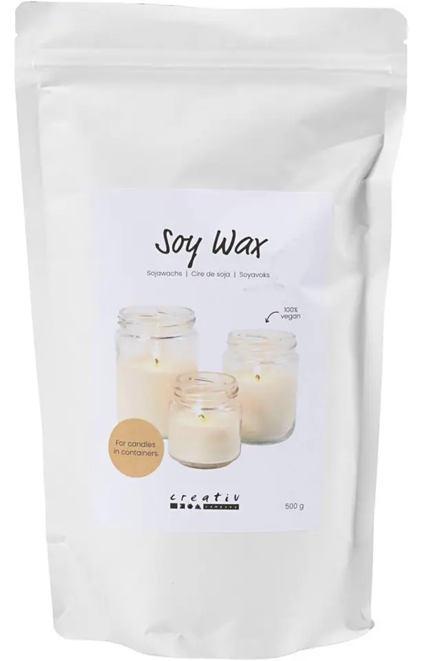 Soyavoks for beholdere &ndash; Krem &ndash; 500g
