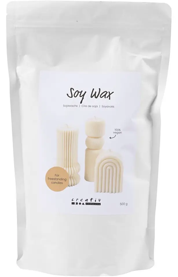 Soyavoks for støpte lys – Krem – 500g